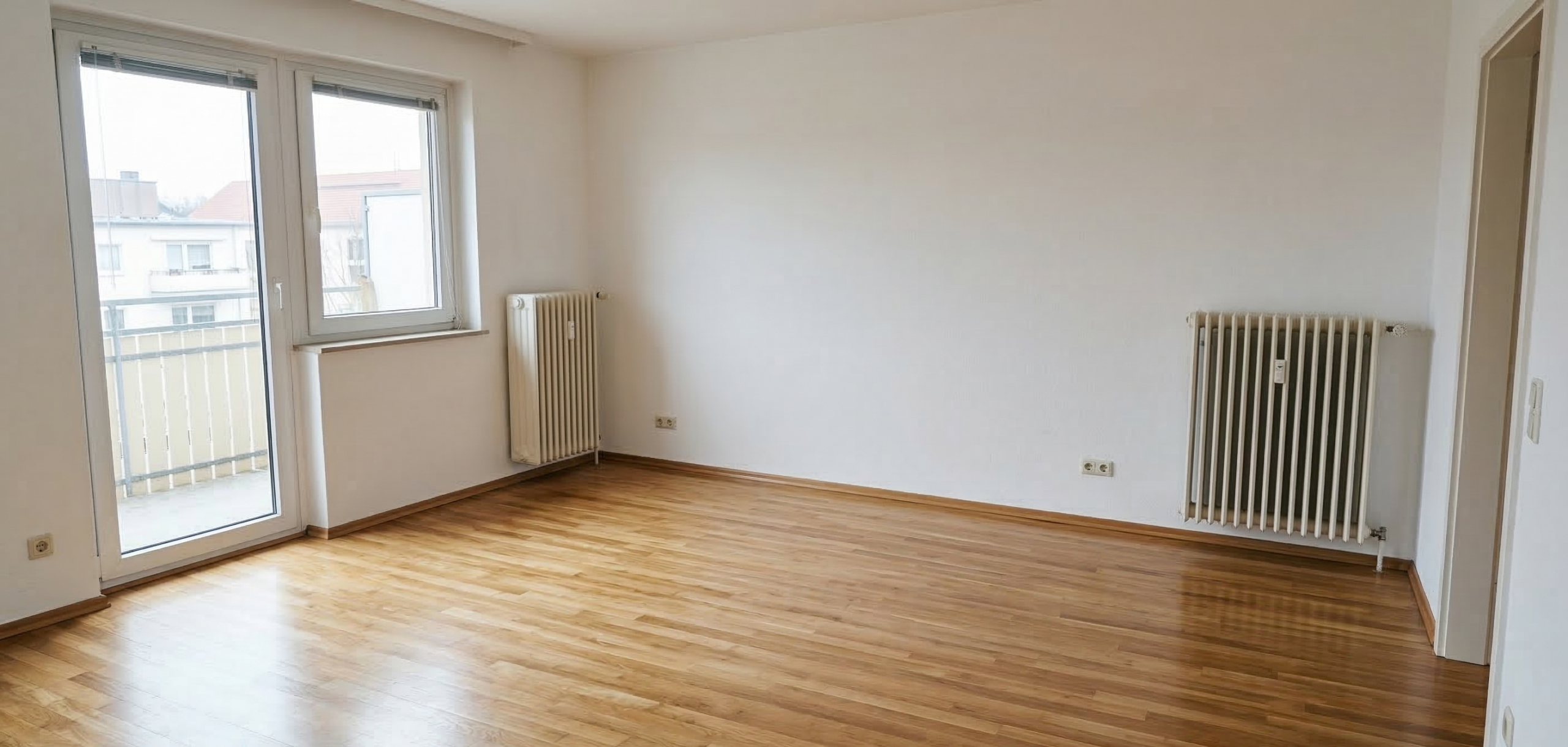 Wohnung nach der Entrümpelung in Marl — leer und besenrein