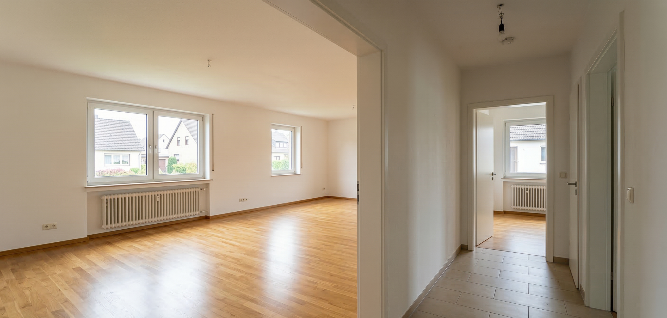 Haushaltsentsorgung in Bochum mit vollständig geräumtem Haus nach sortierter Entsorgung