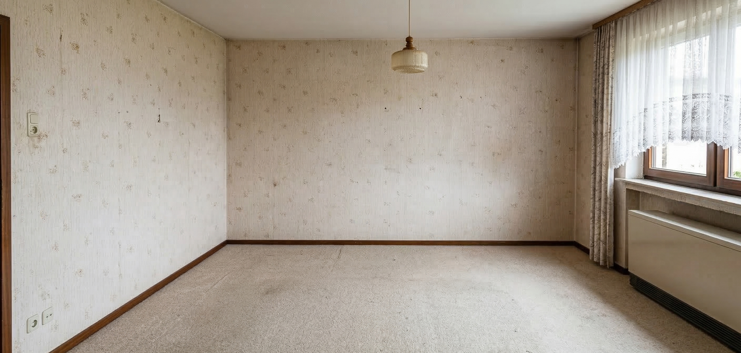 Haus nach der Haushaltsauflösung in Marl — leer und besenrein