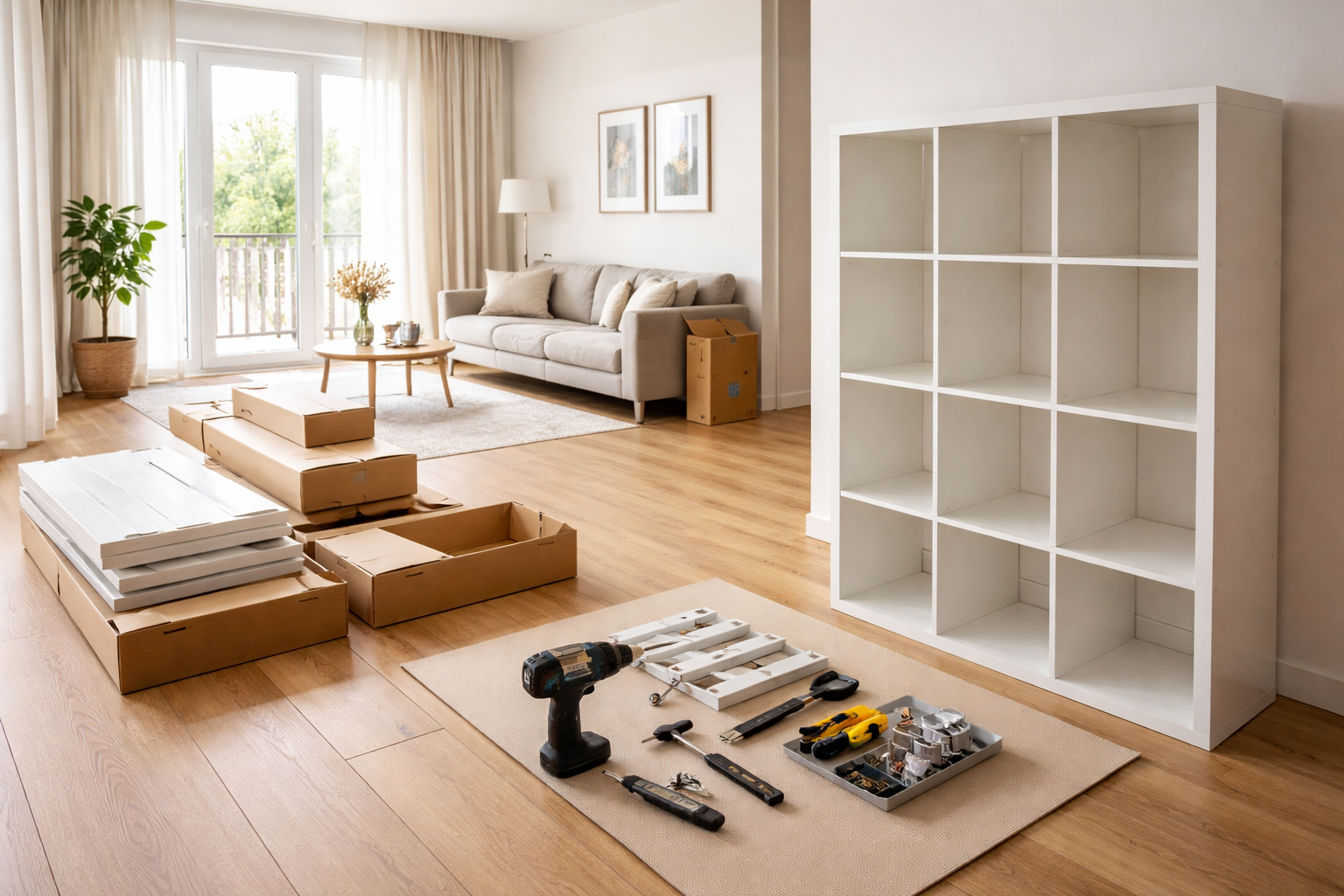 Möbelaufbau in Dortmund mit professionell organisiertem Montageeinsatz in einer Wohnung