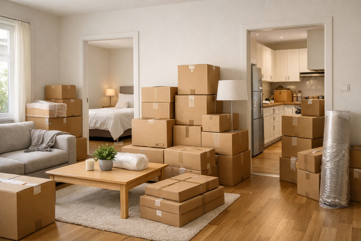 Transportservice in Essen mit professionell organisiertem Transporteinsatz in einer Wohnung
