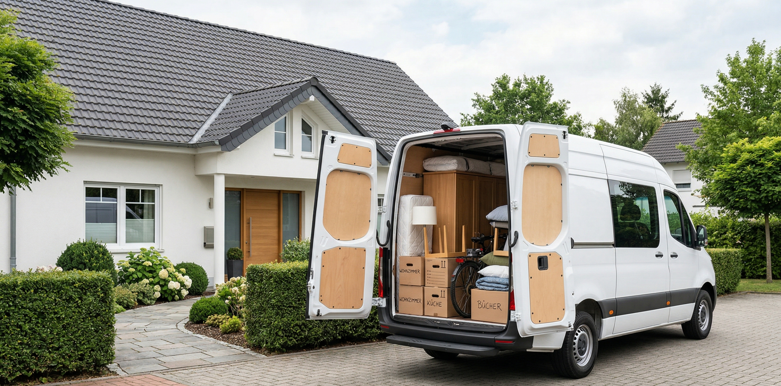 Großer Sprinter zur Vermietung für umfangreiche Transporte und komplette Haushaltsladungen